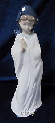 Nao By Lladro A Child's Prayer Girl #1877 Brand Nib Prayer Religious Save$$ F/sh