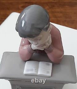 Nao By Lladro Boy Sitting At Desk MY FIRST CLASS 1403