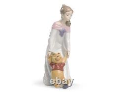 Nao By Lladro Fun With Winnie The Pooh #1593 Brand Nib Girl Disney Save$$ F/sh