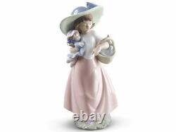 Nao By Lladro It's A Picnic Girl Figurine #1902 Brand Nib Cute Doll Save$$ F/sh