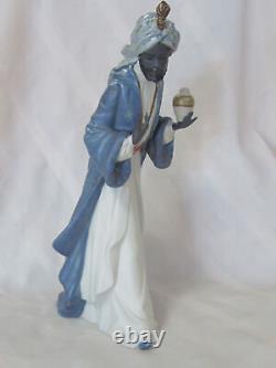 Nao By Lladro King Balthasar With Jug #12036 Brand Nib Gres Nativity X-mas F/sh