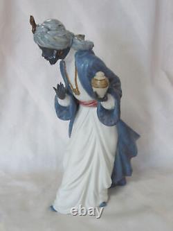 Nao By Lladro King Balthasar With Jug #12036 Brand Nib Gres Nativity X-mas F/sh