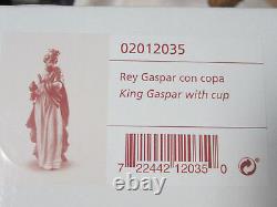 Nao By Lladro King Gaspar With Cup #12035 Brand Nib Gres Nativity X-mas Tall F/s