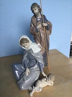 Nao By Lladro Mary Joseph & Baby Jesus Nativity Figures