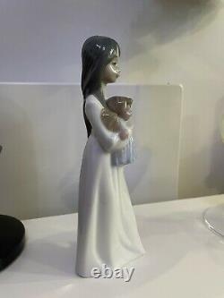 Nao By Lladro Mother And Boy Angel Figure Rare