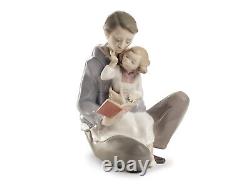 Nao By Lladro Read Me A Story #1669 Brand New In Box Father & Child Save$$ F/sh