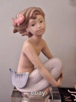 Nao By Lladro Sea Maiden Mermaid Porcelain Figurine Ornament Box Figure Rare