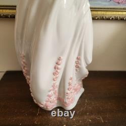 Nao By Lladro Spain Large Porcelain Figurine Girl With Roses 17