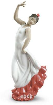 Nao By Lladro Spanish Art (white-red) #1884 Brand Nib Dancer Flower Save$$ F/sh