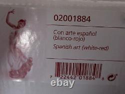 Nao By Lladro Spanish Art (white-red) #1884 Brand Nib Dancer Flower Save$$ F/sh