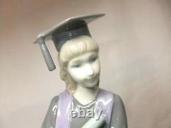 Nao By Lladro Spanish Porcelain Girl Graduating Graduation Joy Figure #1631
