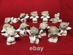 Nao Cheeky Cherubs Collection Set 12 Pieces. Figures Are In Perfect Condition