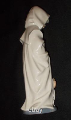Nao Figure Boy With Hood & Puppy Dog By Lladro Approx 27cm