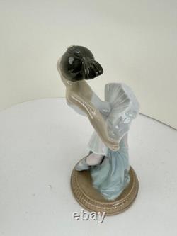 Nao Lladro Ballerina #1150 My first Bow Porcelain Figurine 7 handmade Spain Nao Lladro Ballerina #1150 My first Bow Porcelain Figurine 7 handmade Spain