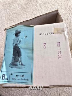 Nao Lladro Boy with Sling Shot