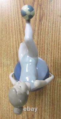 Nao Lladro Figurine Ballerina 1422 Daisa Retired Rare Girl With Beach Balls