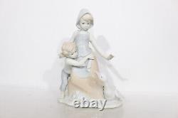 Nao Lladro Figurine Bundle Goose Duck Boy Girl x9 + ROC Figure 1970/80s Vintage