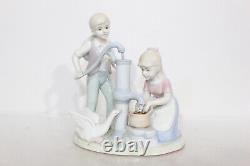 Nao Lladro Figurine Bundle Goose Duck Boy Girl x9 + ROC Figure 1970/80s Vintage