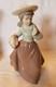 Nao Lladro Figurine Girl with Basket H 18.5cm Excellent