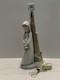 Nao Lladro Girl With Basket Of Sweets Lamp Retired 15