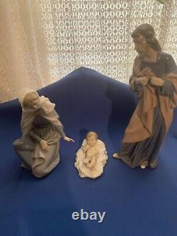 Nao Lladro Nativity Set Mary, Jesus & Joseph 1981 Daisa Spain