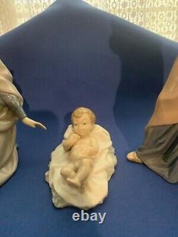 Nao Lladro Nativity Set Mary, Jesus & Joseph 1981 Daisa Spain