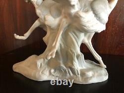 Nao Lladro Pair of Ostriches Ostrich Bird Figures Matt Matte Finish Figurine