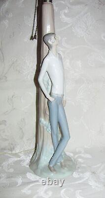 Nao Lladro Porcelain Figural Lamp 1970's Super Rare