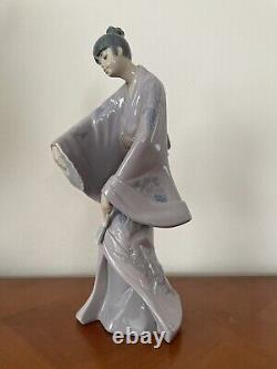 Nao Lladro Porcelain Figurine Japanese Girl Geisha H30cm Excellent Condition