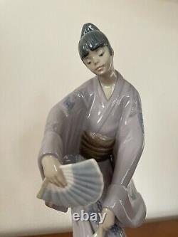 Nao Lladro Porcelain Figurine Japanese Girl Geisha H30cm Excellent Condition