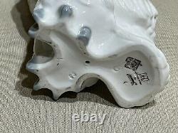 Nao Lladro Short Eared Owl Porcelain Figure Gray & White 7 1976 Spain