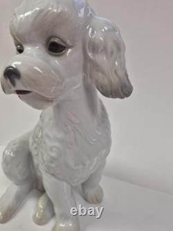 Nao Lladro Sweet Poodle Porcelain Large Firgure