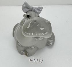 Nao Lladro lakeside Hippo in love Hand Made Spain Figurine Hippopotamus Pair