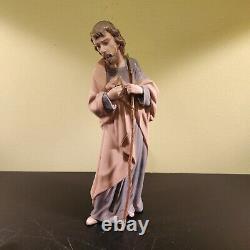 Nao Saint Joseph Porcelain Nativity Figure by Lladro Daisa 1981 Signed, Spain