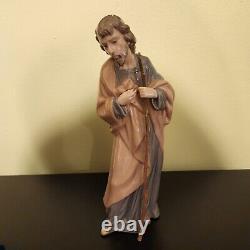 Nao Saint Joseph Porcelain Nativity Figure by Lladro Daisa 1981 Signed, Spain