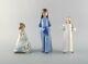 Nao and Lladro. Three porcelain figures. 20th century