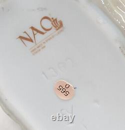 Nao by Lladro #1362 It's A Picnic Girl in Hat with Baby & Picnic Basket Figure