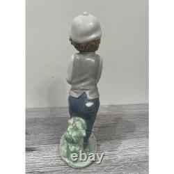 Nao by Lladro Best Buddies boy & Puppy Figurine Spain 1990 Glossy #1135 retired