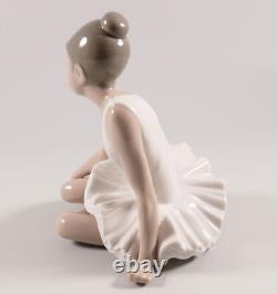 Nao by Lladro Daisa Spain Porcelain Figurine Sitting Ballerina in Tutu Height 15.5cm