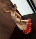 Nao by Lladro Flamenco Dancer in Red and White Dress NEW in Box