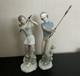 Nao by Lladro Golf Figurines Set Boy Girl Porcelain Spain Pair Vintage