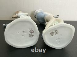 Nao by Lladro Golf Figurines Set Boy Girl Porcelain Spain Pair Vintage