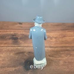 Nao by Lladro Jewish Man Reading Figurine Grey Good Judaica Spain 0345