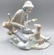 Nao by Lladro Lesson for the Dog #140 Boy with Pup Jos&eacute; Luis Santes Martinez VTG