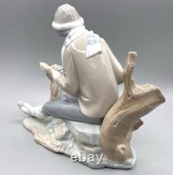 Nao by Lladro Lesson for the Dog #140 Boy with Pup José Luis Santes Martinez VTG