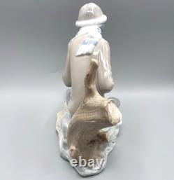 Nao by Lladro Lesson for the Dog #140 Boy with Pup José Luis Santes Martinez VTG