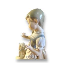 Nao by Lladro Peasant Girl Wall Water Fountain Broken Water Jug Porcelain Spain