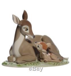 Nao by Lladro Porcelain Disney Bambi With Mother Figurine Ornament 15cm 02001710
