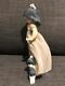 Nao by Lladro Porcelain Figurine/Figure Girl Playing with Dog