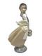 Nao by Lladro Porcelain Figurine Girl with a Basket Handmade in Spain 1980s